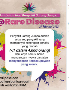 Sambutan Hari Penyakit Jarang Jumpa @ Rare Disease